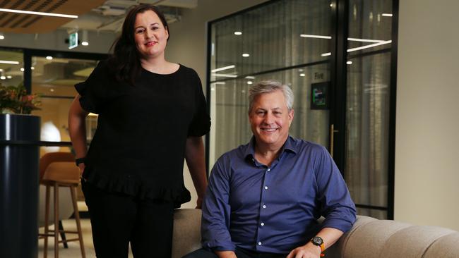 CEO Siobhan Savage and former Westpac CEO Brian Hartzer who has been appointed chairman of Reejig.