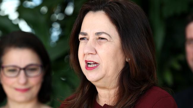 Premier Annastacia Palaszczuk is being targeted in a religious letter-writing campaign calling for more palliative care funding, and protesting VAD laws. Picture: NCA NewsWire / Jono Searle