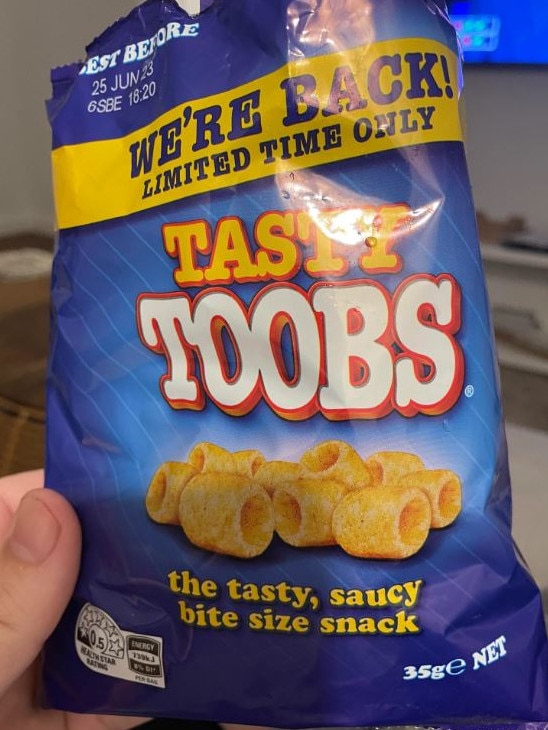 Aussies have complained Tasty Toobs have shrunk to ‘half the size’. Picture: Reddit