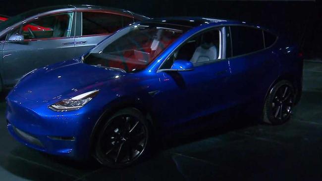 Elon Musk unveiled the Model Y today.