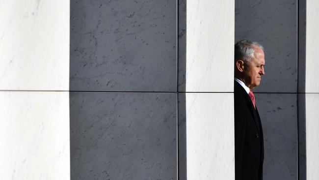 Prime Minister Malcolm Turnbull waits for the Prime Minister of Vanuatu Charlot Salwai ahead of a bilateral meeting at Parliament House in Canberra, Monday, June 25, 2018. (AAP Image/Mick Tsikas) NO ARCHIVING