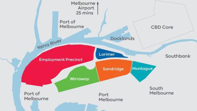 The planning zones.