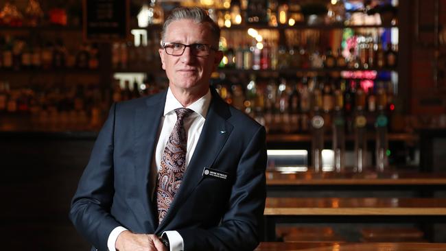 Casino hotel general manager Wayne Reynolds at Bar 36, which has resumed trading along with a number of others. Picture: Brendan Radke