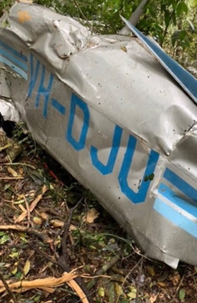 Part of the plane which was found. Photo Supplied NSW Police