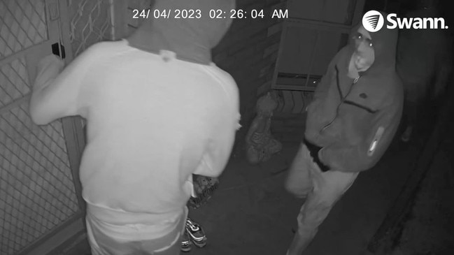 Police are looking for four offenders who forced entry into the Fraser Street property on April 24.