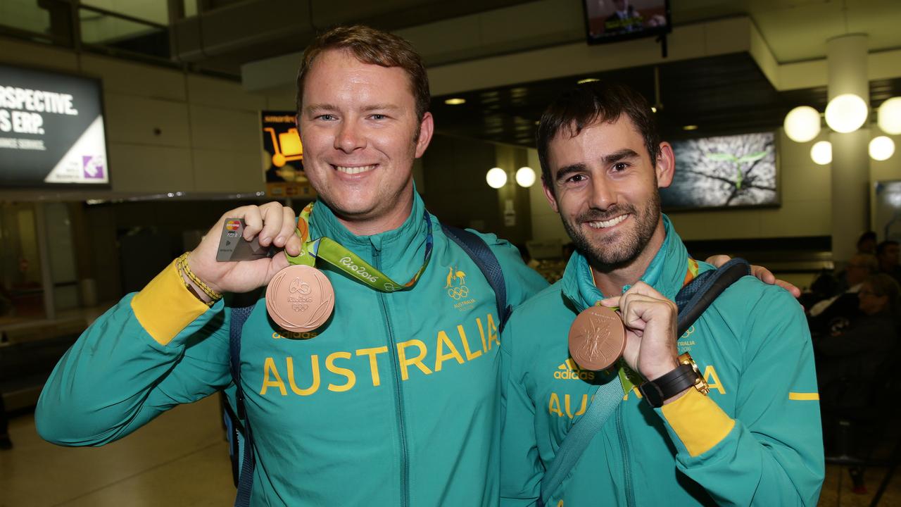 Tyack and Worth once roomed together as kids at the AIS, going on to win Olympic medals. Picture: Peter Wallis