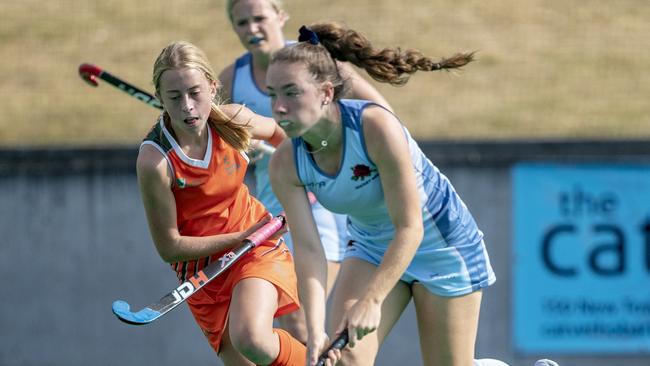 NSW hockey player Kendelle Tait on the burst.