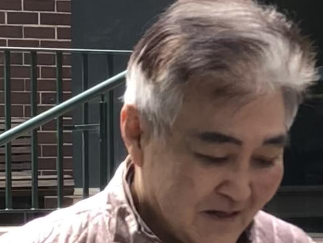 Tae Hwa Cheong, 80, of Milsons Point, outside Manly Local Court on Thursday, October 19, 2023, where he was convicted of negligent driving occasioning actual bodily harm. Picture: Jim O'Rourke