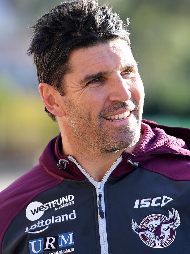 Trent Barrett isn’t getting away that easily. (AAP Image/Dan Himbrechts)