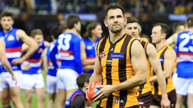 Former ‘arrogant Hawthorn’ player/great bloke, Luke Hodge. Picture: Mark Stewart