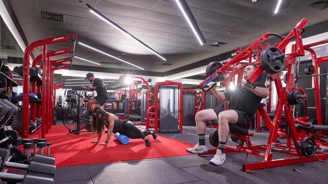 The staff gym at My Muscle Chef's new Sydney facility.