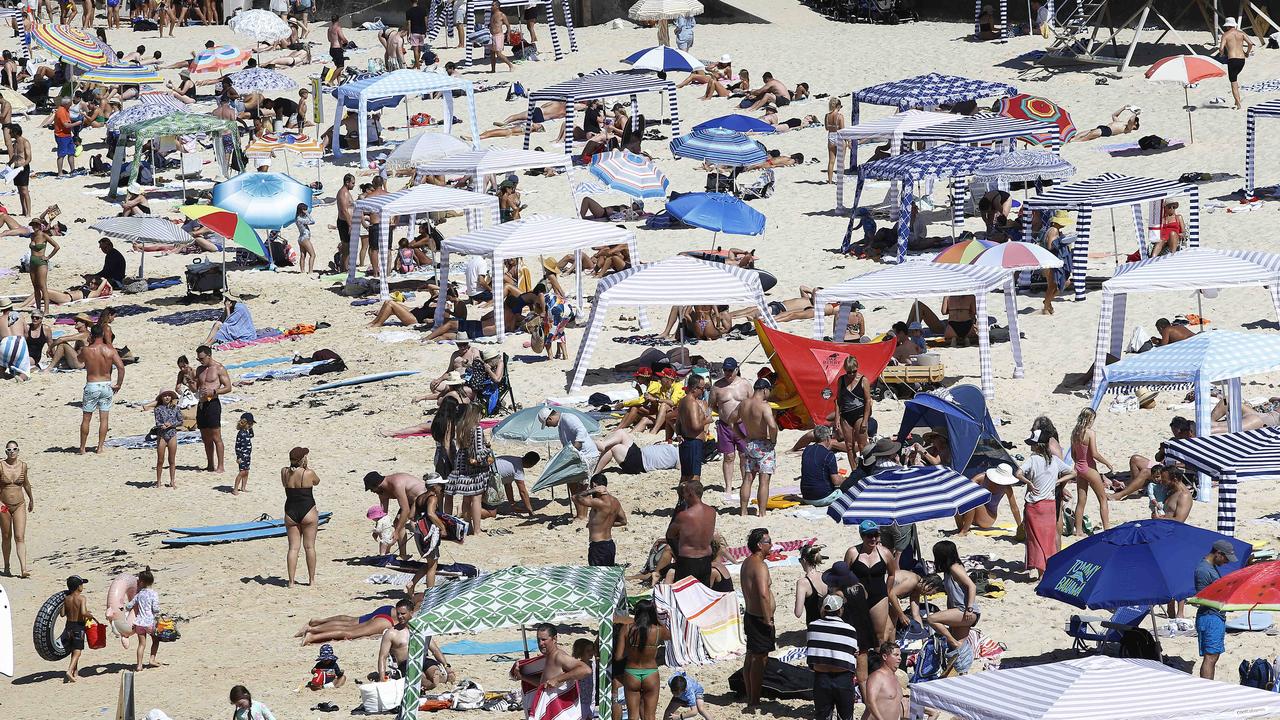 Beaches are likely to be packed as Aussies look for relief from the heat. Picture: John Appleyard