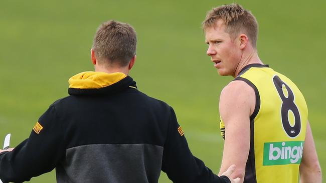 Richmond’s Jack Riewoldt has called for calm.