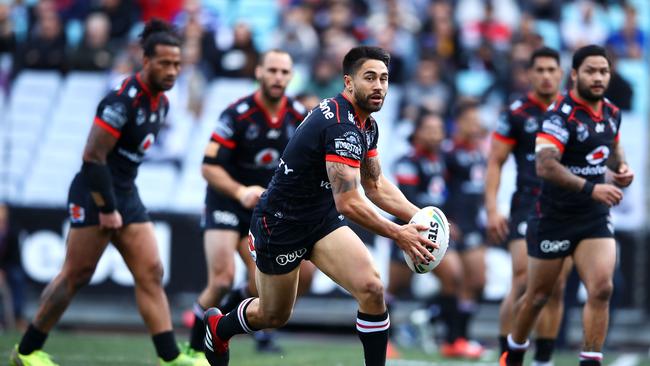 Shaun Johnson starred for the Warriors. (Photo by Mark Kolbe/Getty Images)