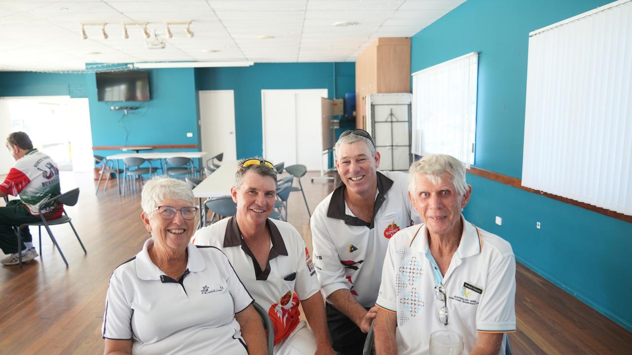 North Toowoomba officially opened at North Toowoomba Bowls club on November 2, 2024. Sue Ramsay, Robert Ramsay, Mark Spiller, and Matt Murphy. Photo: Jacklyn O'Brien.