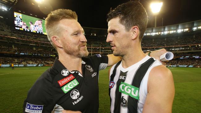 Scott Pendlebury is a chance of reaching the 300-game milestone in 2019. Picture: Michael Klein