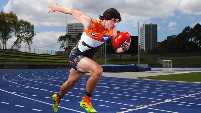 GWS Giants debutant Jake Stein will complete his transformation from athlete to AFL player on Sunday.