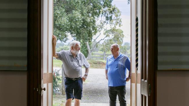 St Bartholomew’s volunteers Graham Wicks and Gary Leabon at the church in Prospect ahead of an open day on April 6. Picture: Tim Pascoe