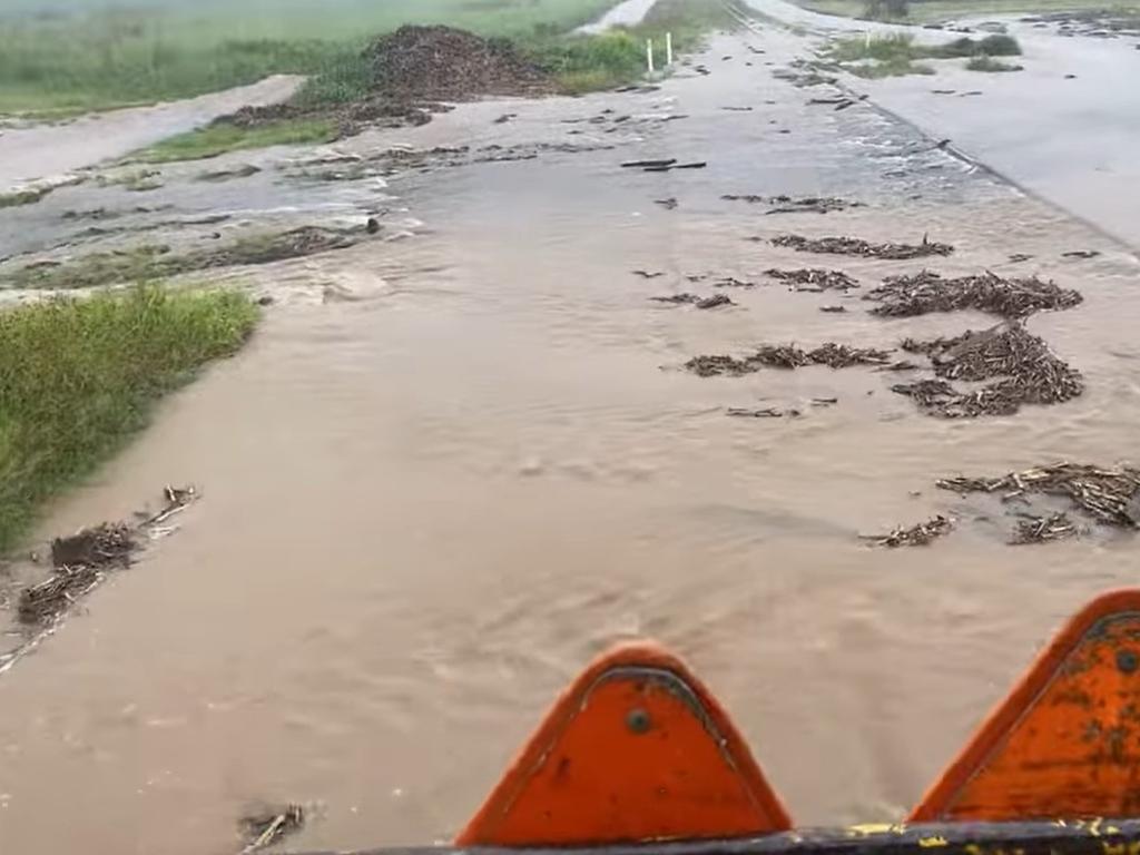 Facebook user Krysti Chandler shared this photo of flooding at Mandarana in the Mackay region, January 12, 2023.