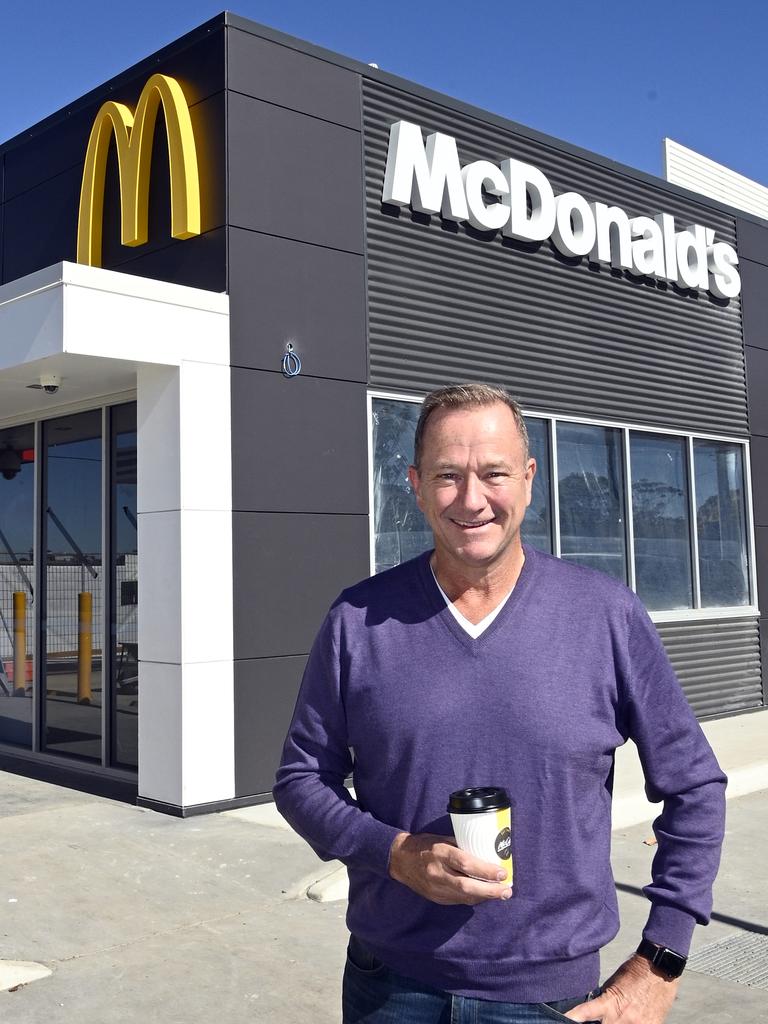 Mark Ward will soon open his eighth McDonald's Restaurant. The latest one is in Westbrook is nearing completion and should be open in a few weeks. Photo Bev Lacey