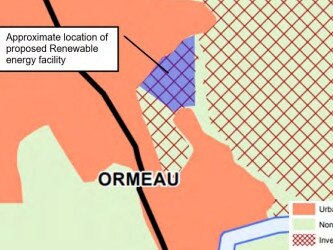 A council map showing the large investigation area at the canelands in the Gold Coast's north.