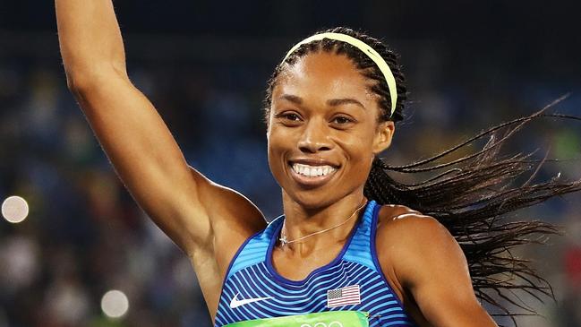 Track star Allyson Felix could make history in Tokyo. Picture: Getty