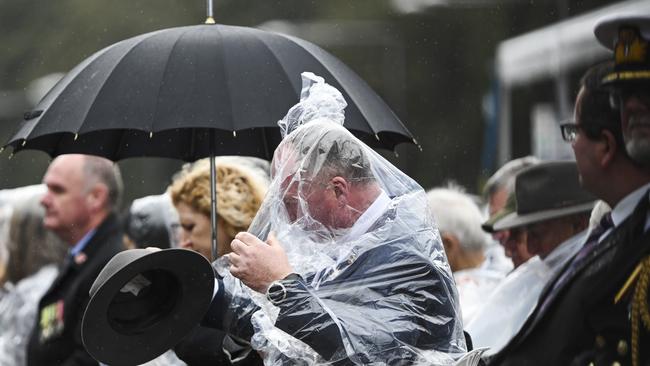 Barnaby Joyce at a commemorative service on ANZAC Parade in Canberra. Picture: NCA NewsWire/Martin Ollman