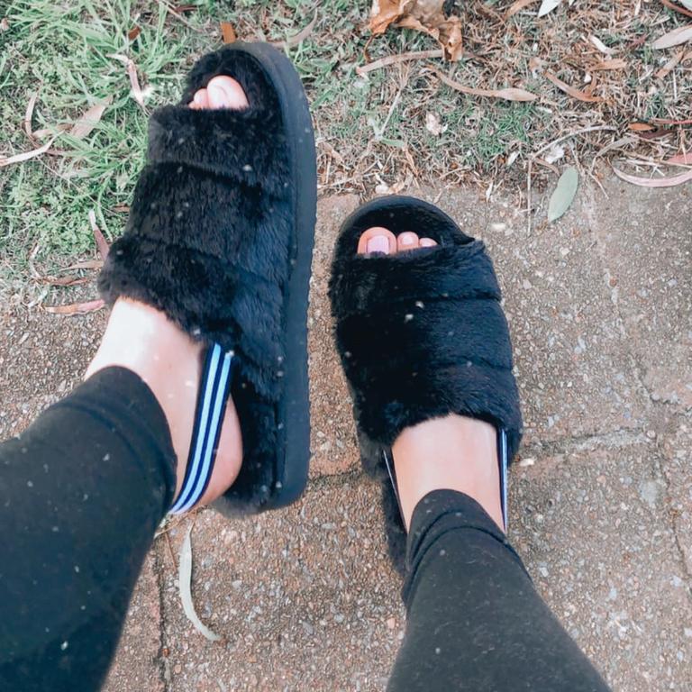 Kmart on sale slides shoes