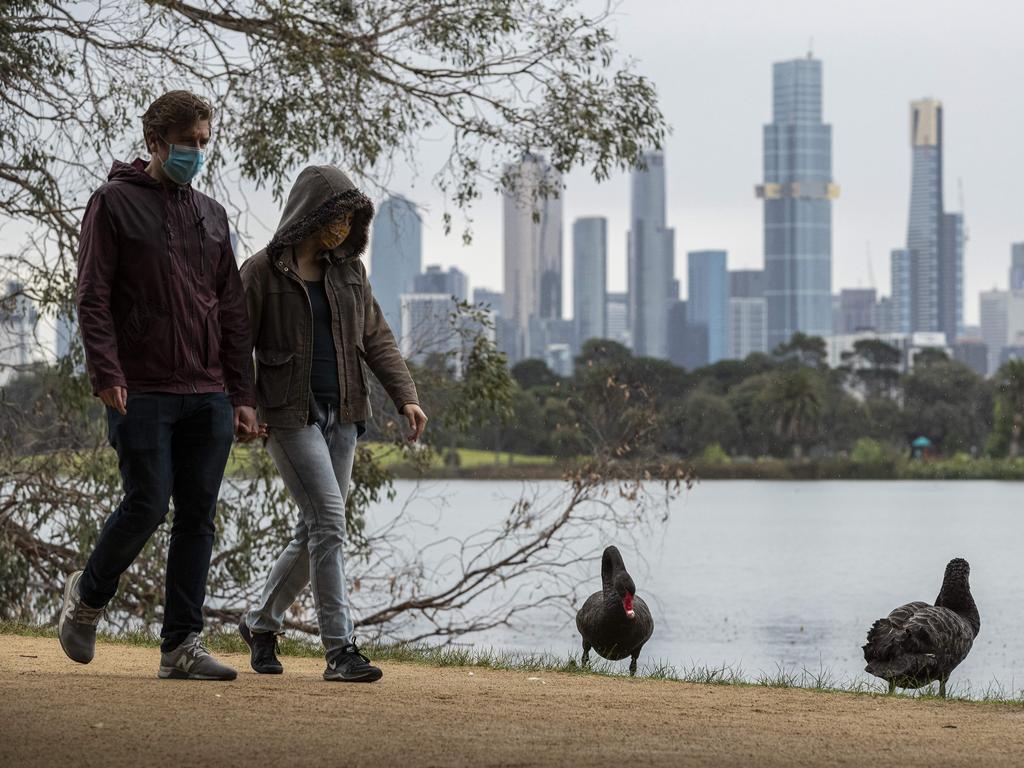 Restrictions will ease even further for regional Victoria, with no restrictions on outside exercise among the perks. Picture: NCA NewsWire / Daniel Pockett