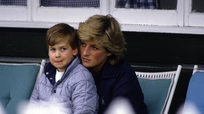 Prince William was in the loop on most of Princess Diana's bizarre world, Brown writes. Image: Tim Graham Photo Library via Getty