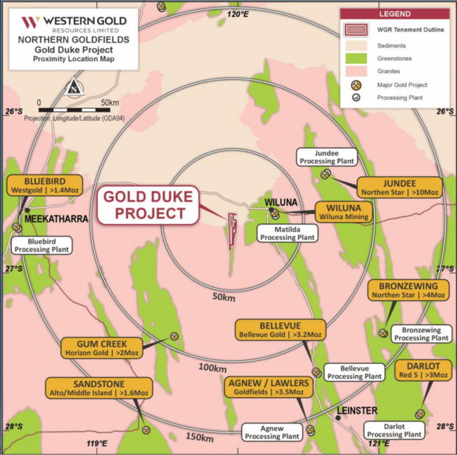 There are several processing plants in close proximity to the project. Source WGR.