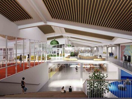 An artist impression of the interior of the proposed new senior campus at St Luke's Grammar School, Dee Why. Picture:  Supplied.