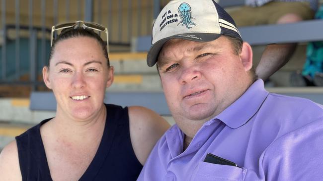 Lucy Roche and Martin Nolan at the Gympie Races on June 15, 2024.