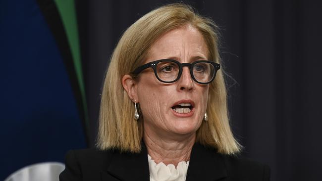 Finance Minister Katy Gallagher said the budget’s focus was inflation. Picture: NCA NewsWire / Martin Ollman