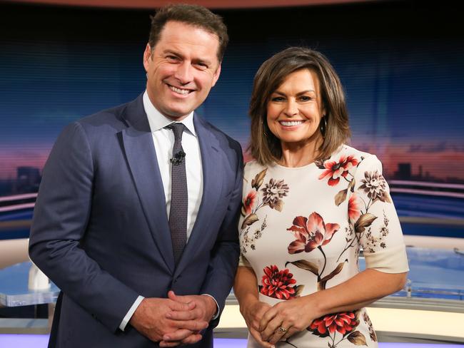 Former Today co-hosts Karl Stefanovic and Lisa Wilkinson. Picture: Renee Nowytarger.