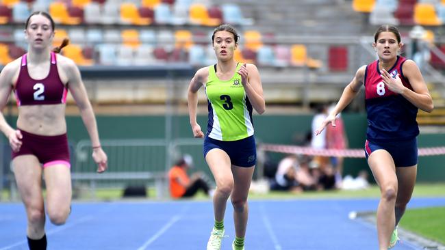 QGSSSA private schoolgirl track and field championship. Thursday September 15, 2022. Picture, John Gass