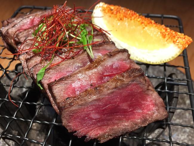 EAT STREET + Double Bay - Sak, wagyu striploin, photo - Jenifer Jagielski