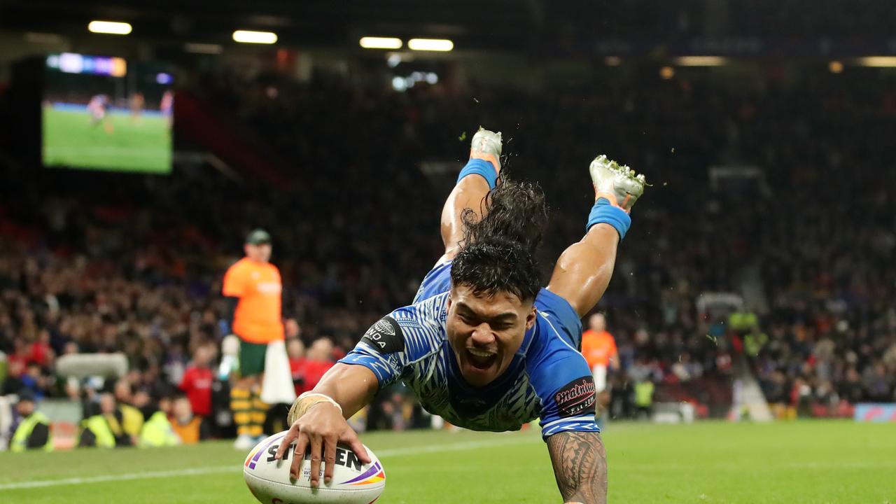 Brian To'o recently starred for Samoa at the Rugby League World Cup. (Photo by Jan Kruger/Getty Images for RLWC)