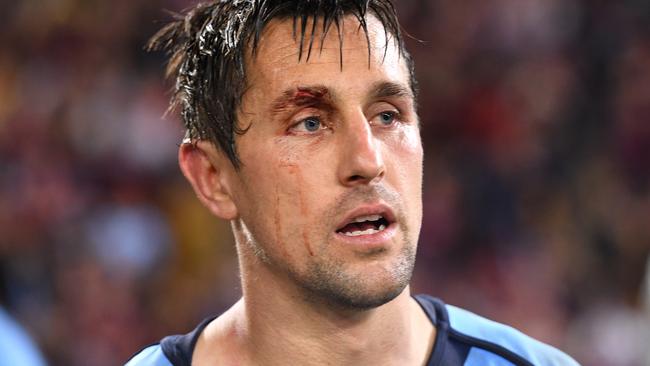 Mitchell Pearce has become the scapegoat again for NSW’s failings. (AAP Image/Dave Hunt)