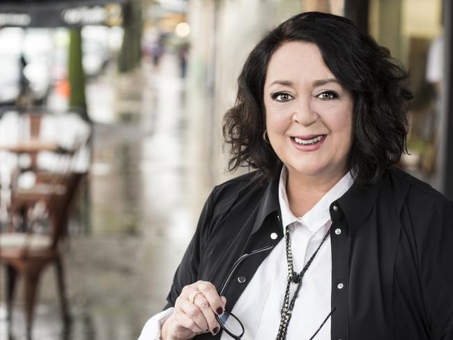 Wendy Harmer, ABC Radio Sydney Breakfast co-presenter, with Robbie Buck