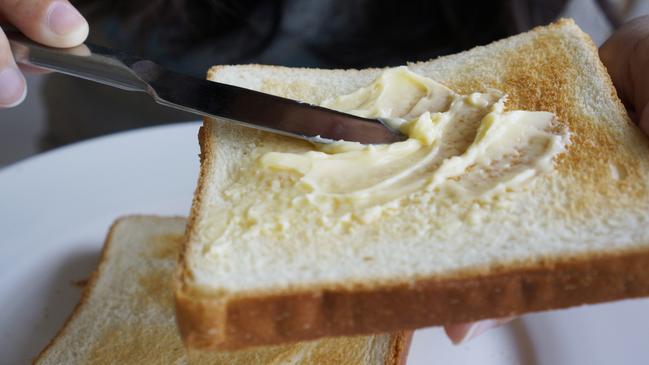 A higher intake of butter was associated with 12 per cent higher risk of dying of cancer, the study found. Picture: Supplied.