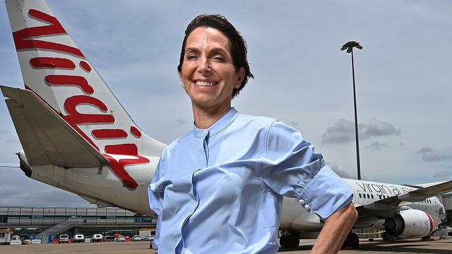 Virgin Australia chief executive Jayne Hrdlicka said the restructured agreement would enable the airline to be more flexible as the industry emerges from the coronavirus pandemic. Picture: Lyndon Mechielsen