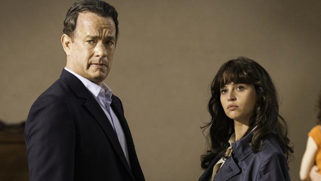 Tom Hanks and Felicity Jones star in Inferno. Picture: Supplied