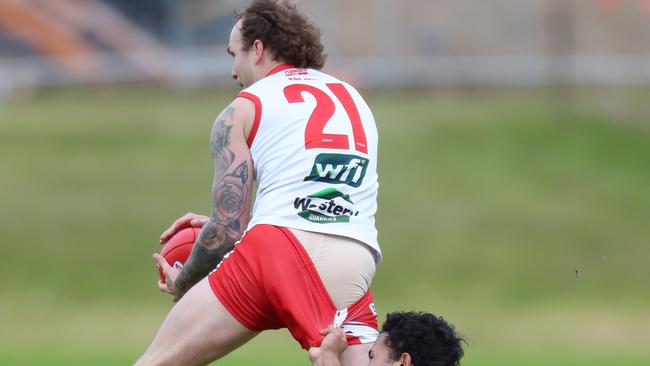 Jake Robinson capped a best-on-ground display for Ararat with two goals. Picture Yuri Kouzmin