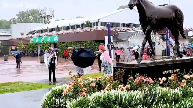 Rain on Melbourne Cup day