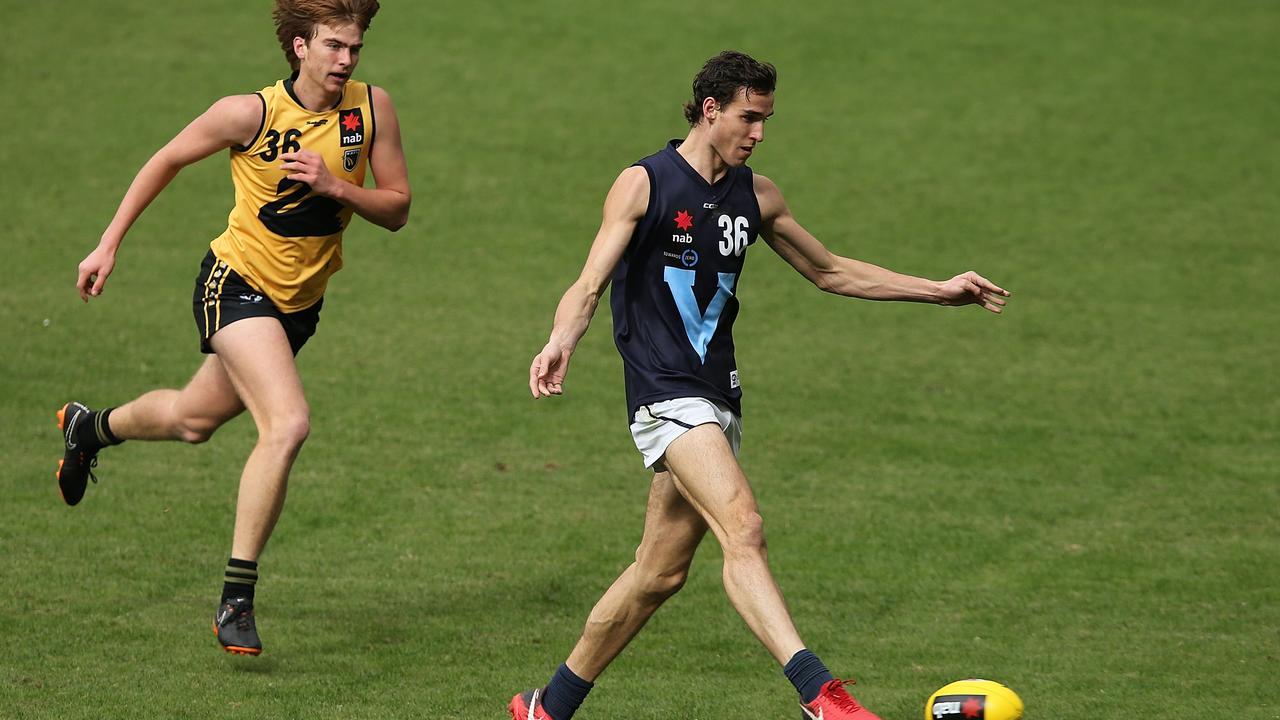 Ben King gets a kick away against Western Australia on the weekend.