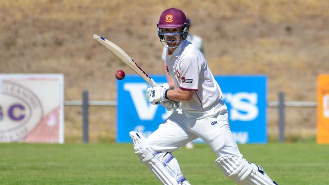 Travis Head batting for Tea Tree Gully against Northern Districts last month. Picture: AAP/Brenton Edwards