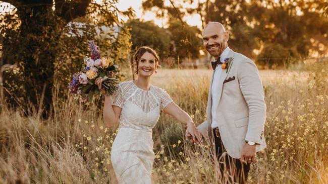 Hannah Paterson and Trent Leask celebrated their wedding at Aberfeldy Barn and Farm. Picture: Jo Hammond