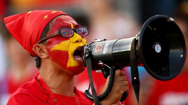 China enjoyed huge support with a sell-out crowd in Canberra.