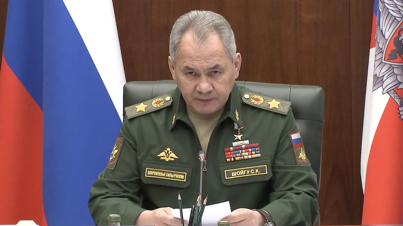 Sergei Shoigu pictured at a meeting on implementation of state defence order. Picture: East 2 West News.